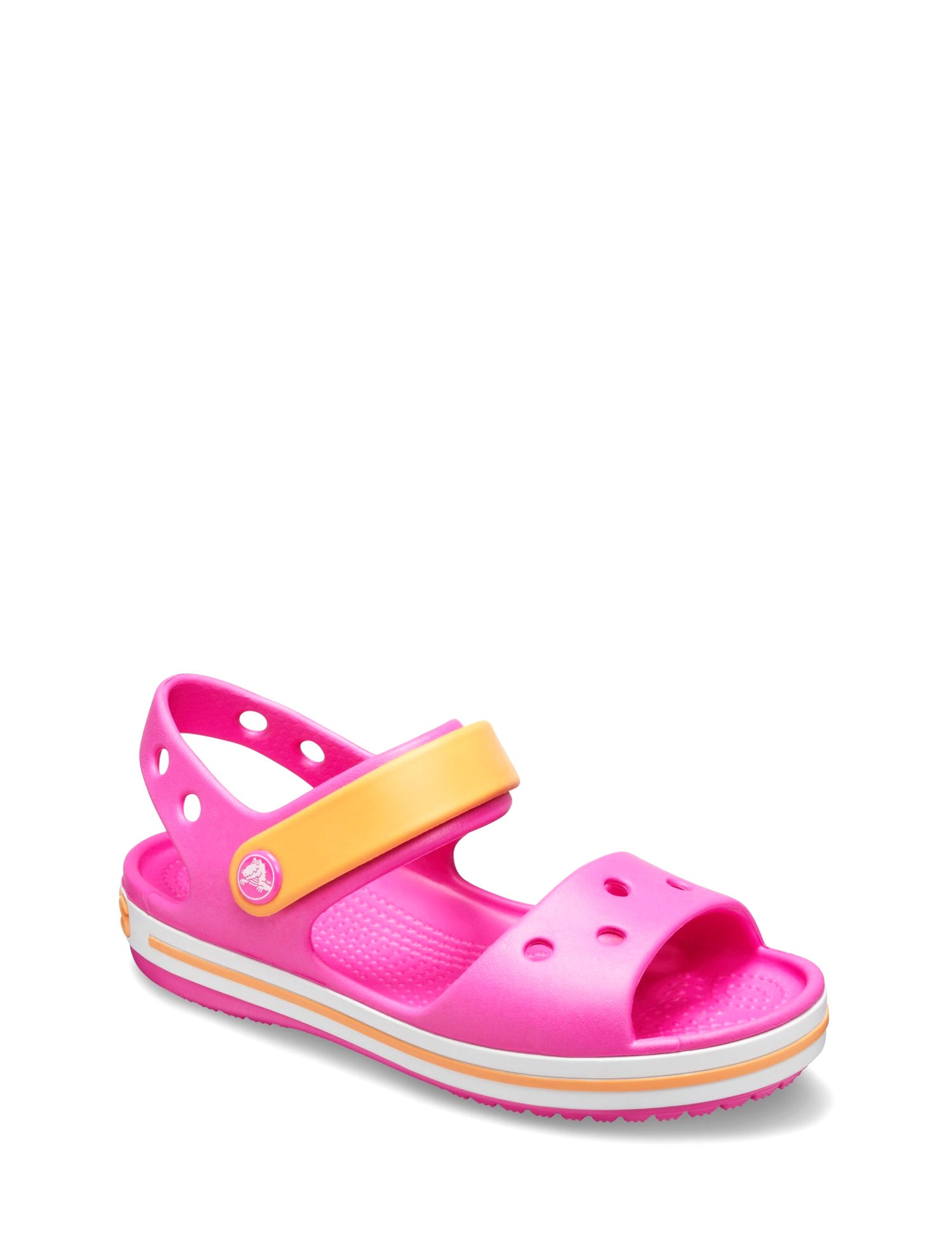 Sandali con strappi Rosa Arancio Crocs