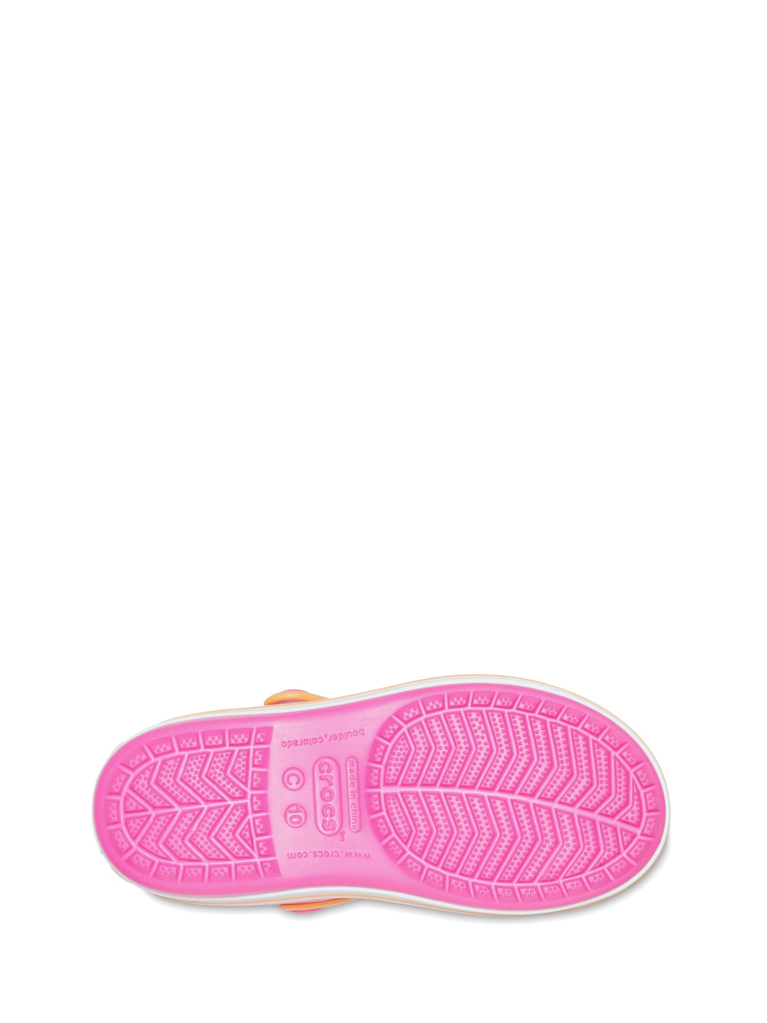 Sandali con strappi Rosa Arancio Crocs