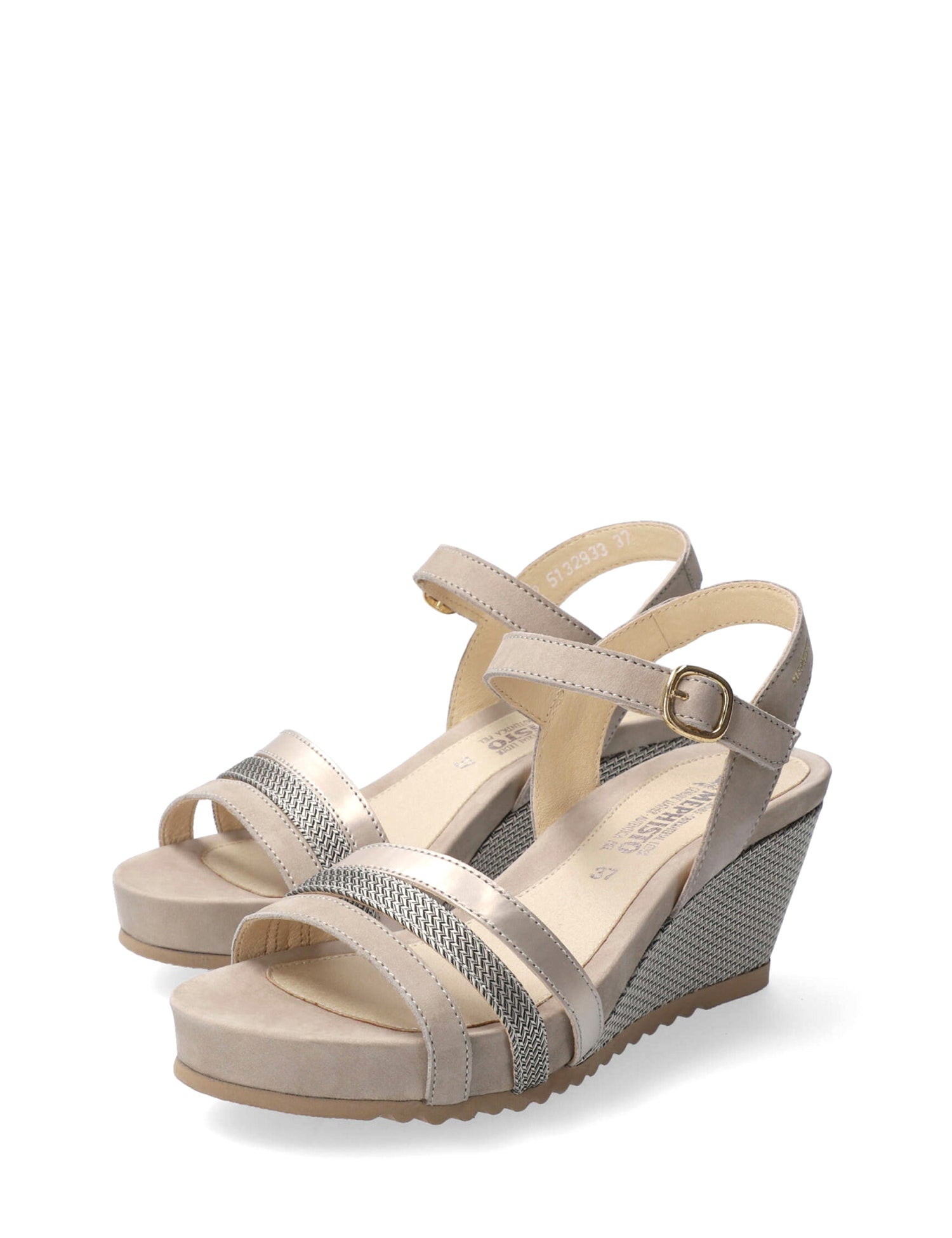 Sandali zeppa Beige Mephisto