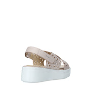 Sandali zeppa Rosa Impronte