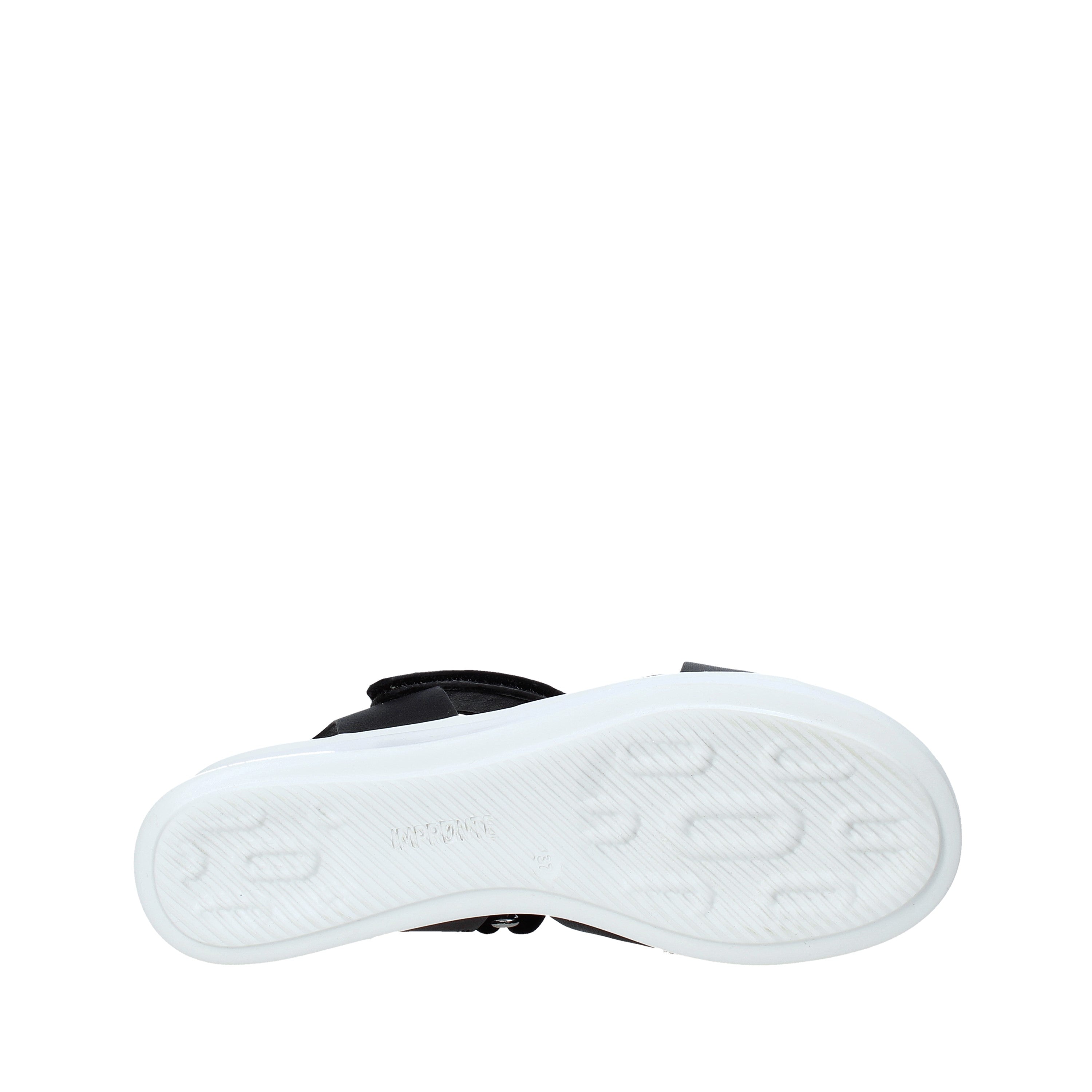 Sandali zeppa Nero Impronte