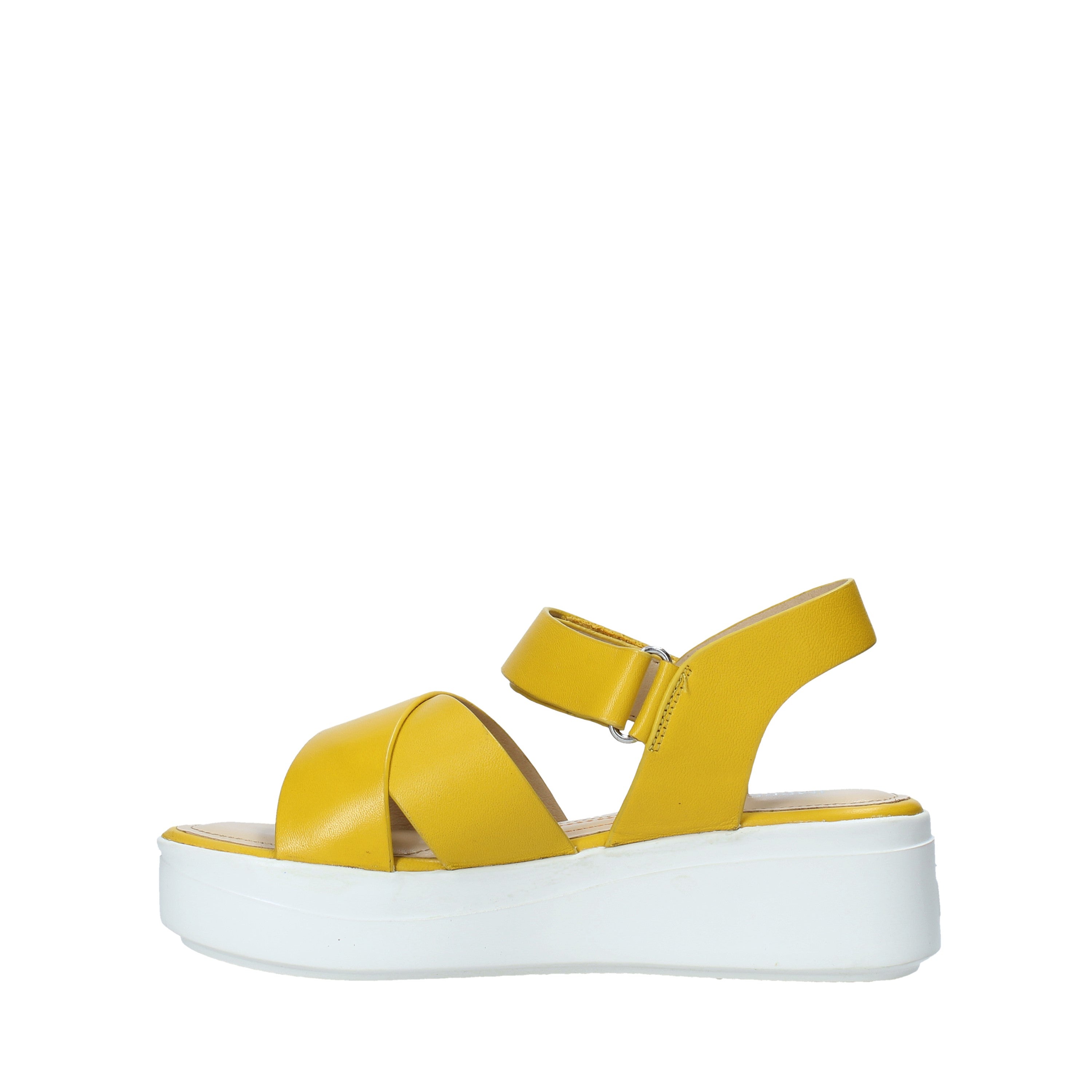 Sandali zeppa Giallo Impronte