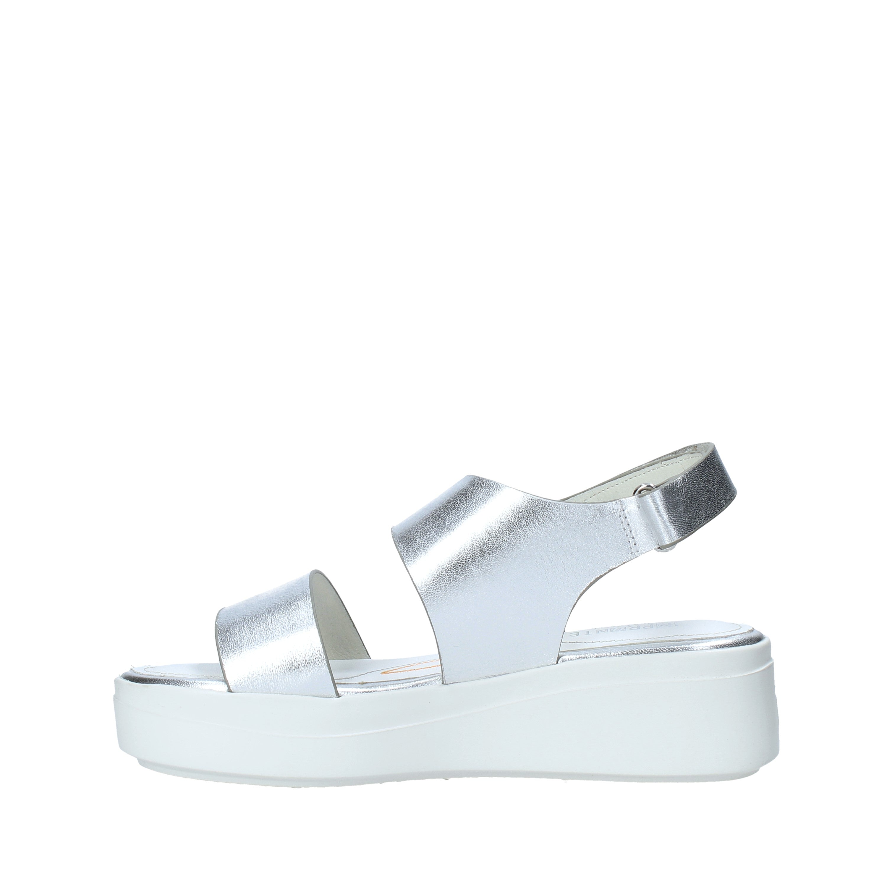 Sandali zeppa Argento Impronte