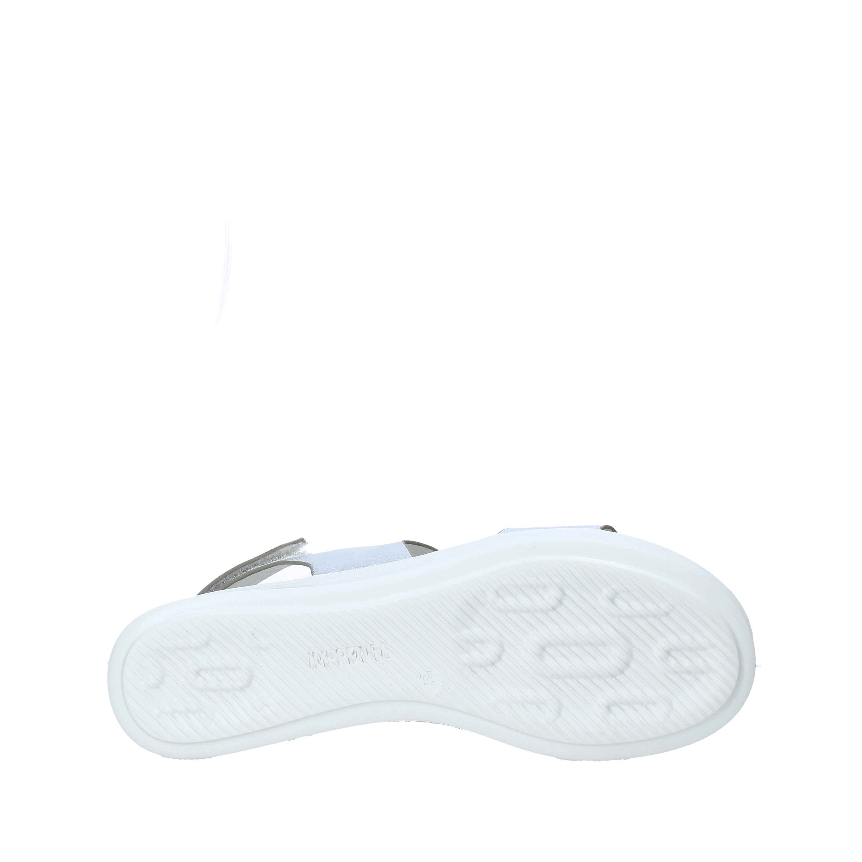 Sandali zeppa Argento Impronte