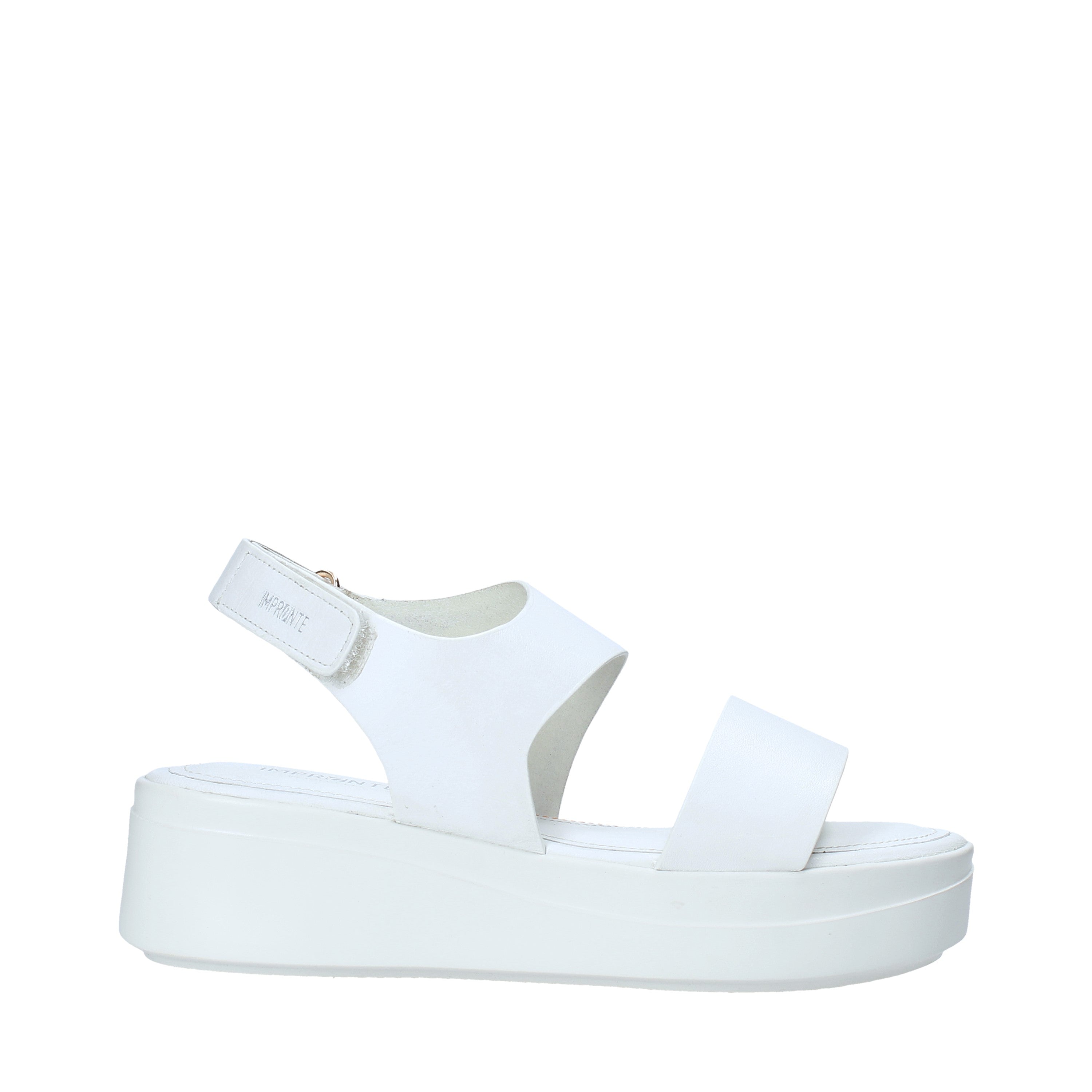 Sandali tacco Bianco Impronte