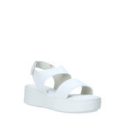 Sandali tacco Bianco Impronte