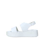 Sandali tacco Bianco Impronte