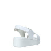 Sandali tacco Bianco Impronte