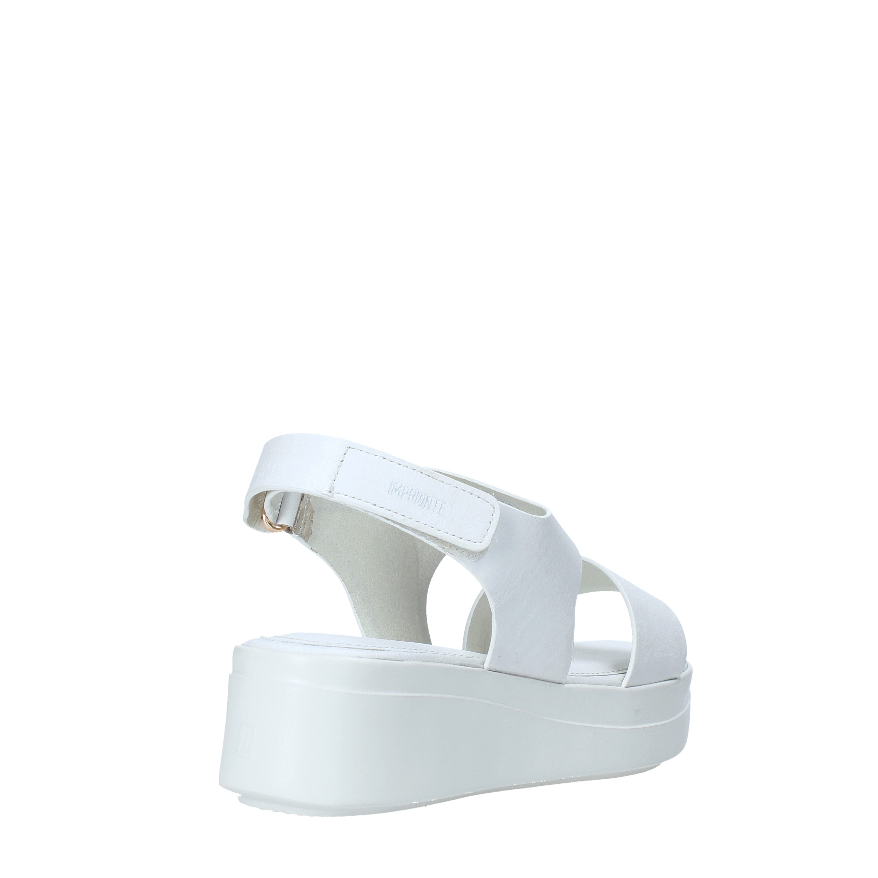 Sandali tacco Bianco Impronte