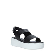 Sandali tacco Nero Impronte