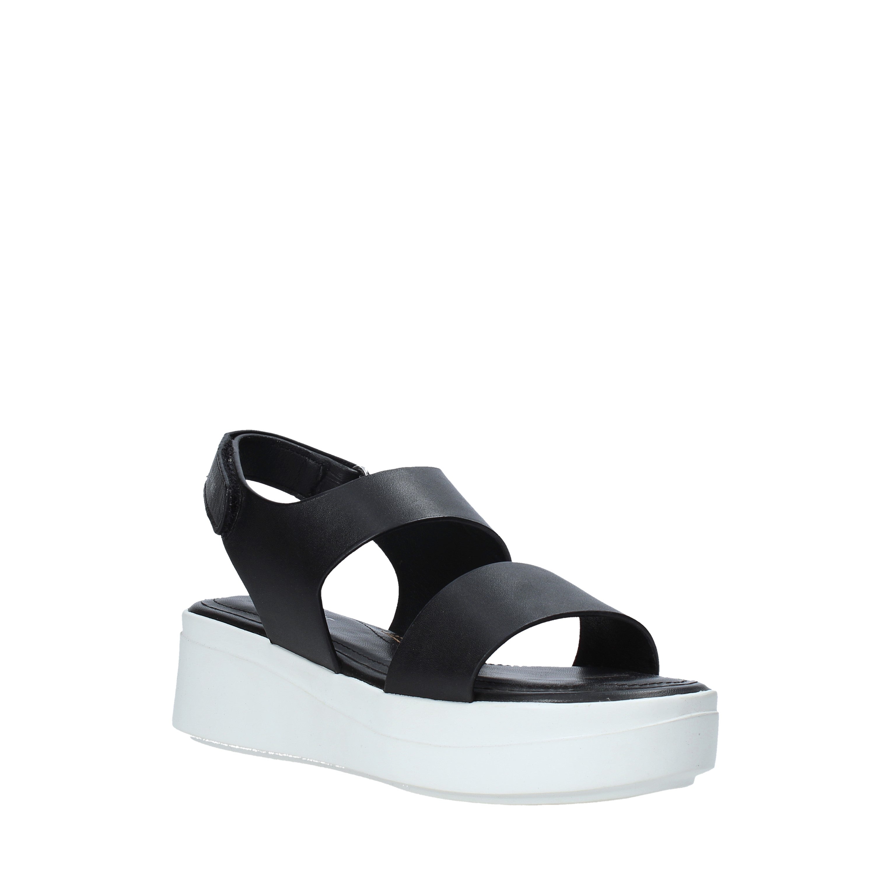 Sandali tacco Nero Impronte