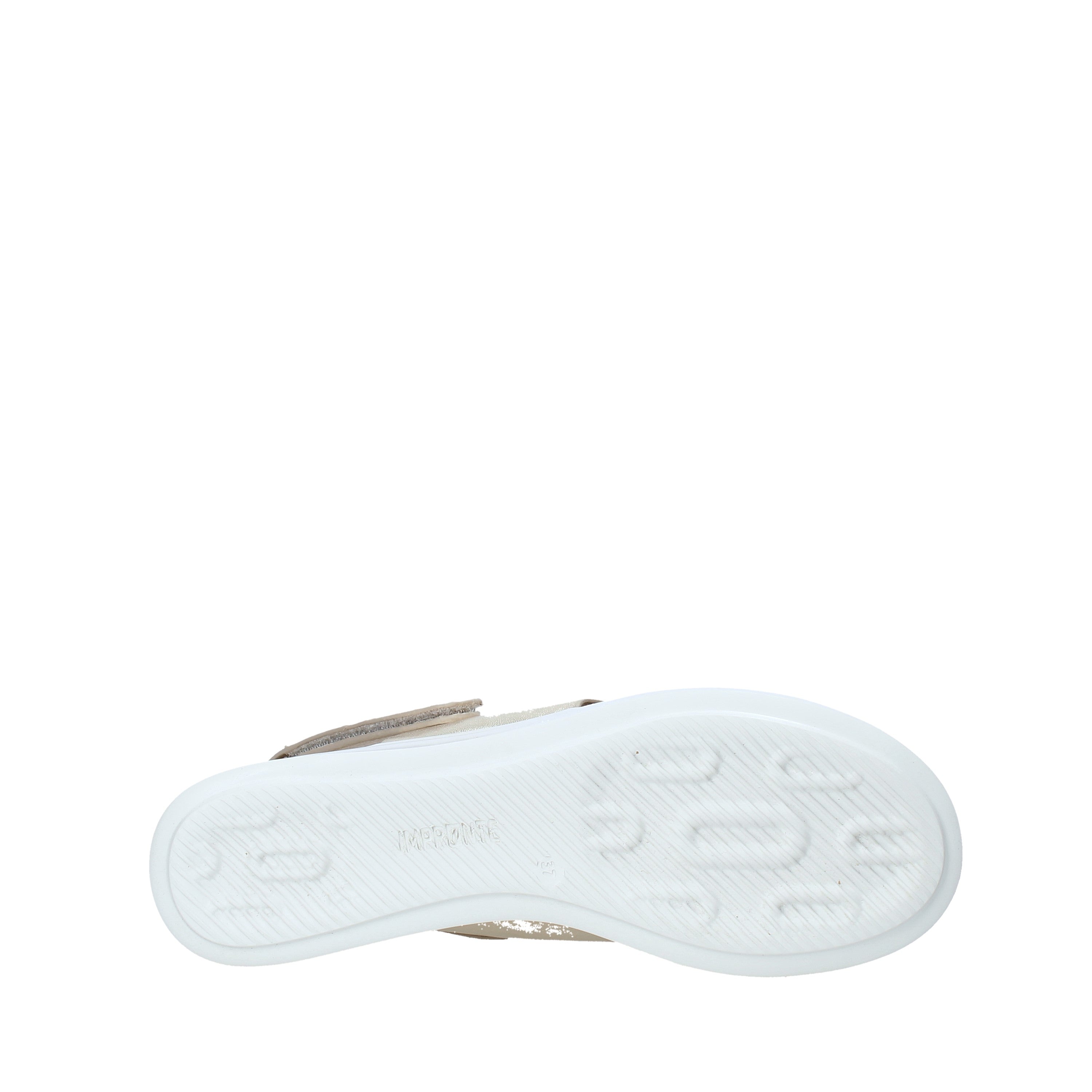 Sandali zeppa Dorato Impronte