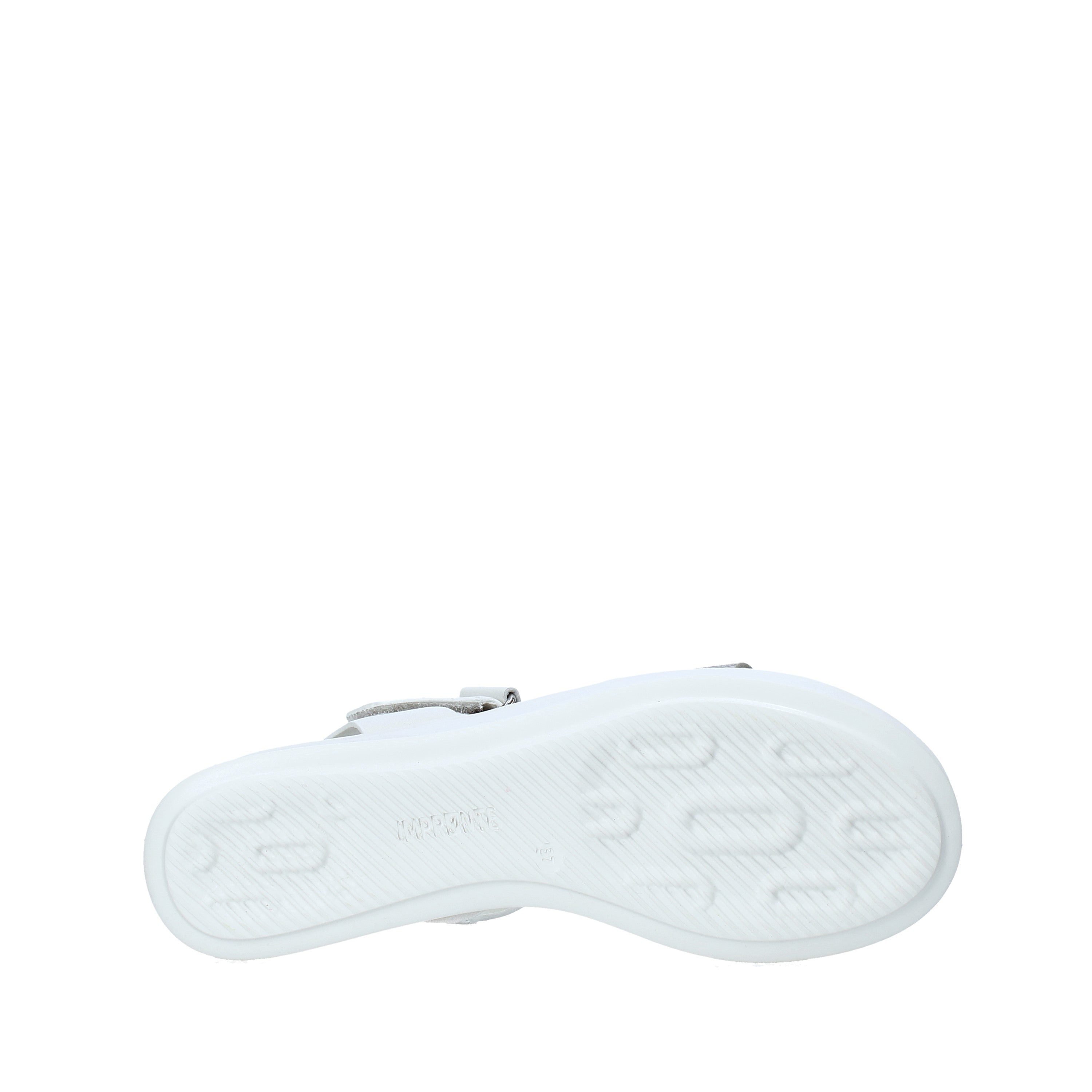 Sandali zeppa Bianco Impronte