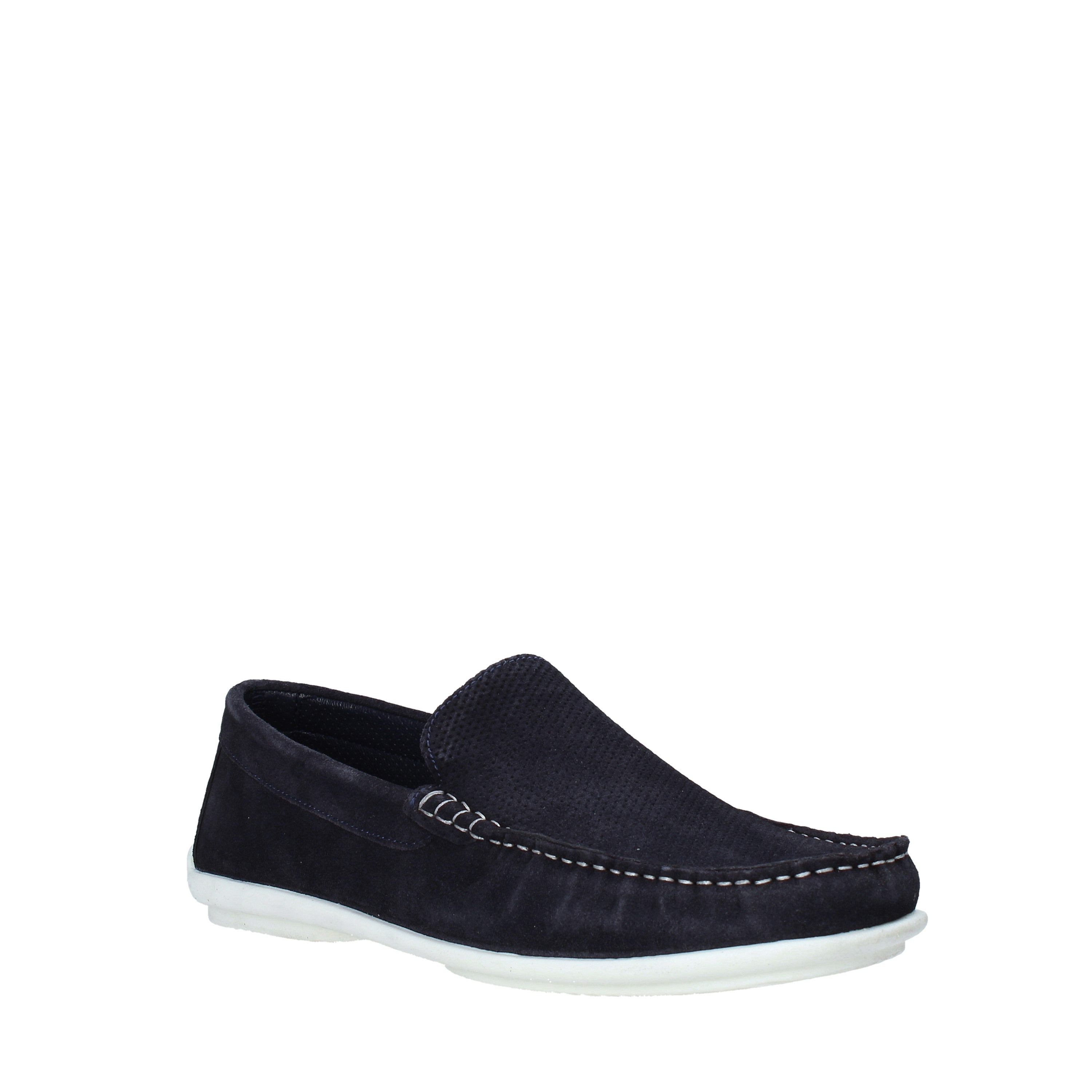 Mocassini Blu Scuro Impronte