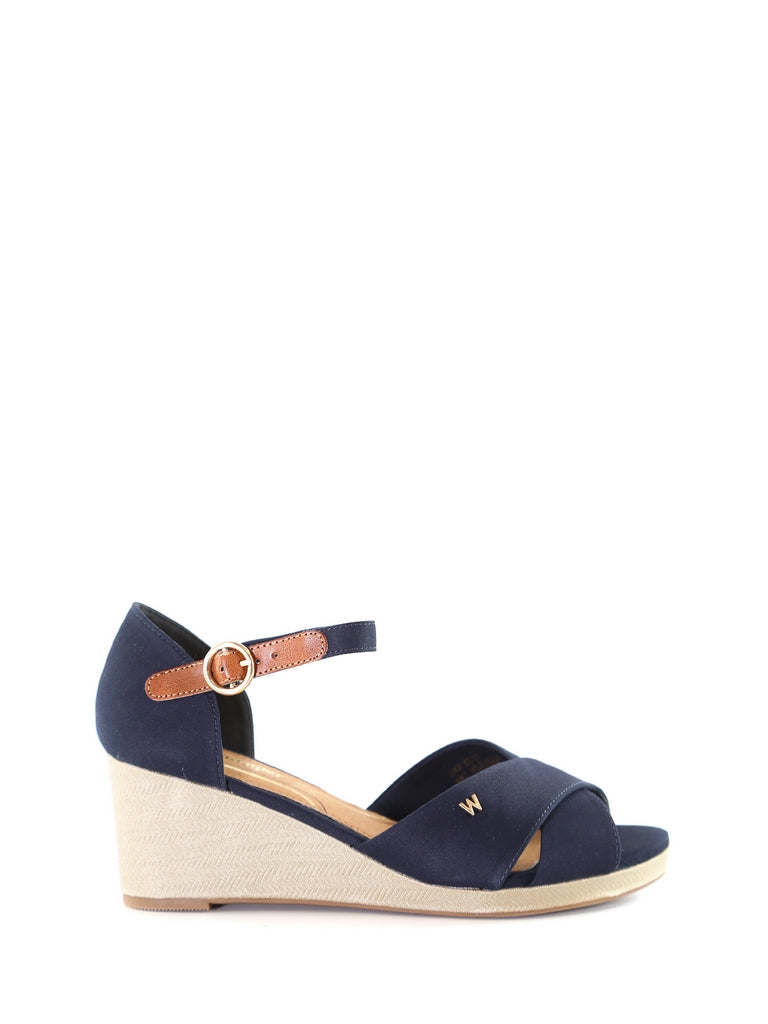 Sandali zeppa Blu Wrangler