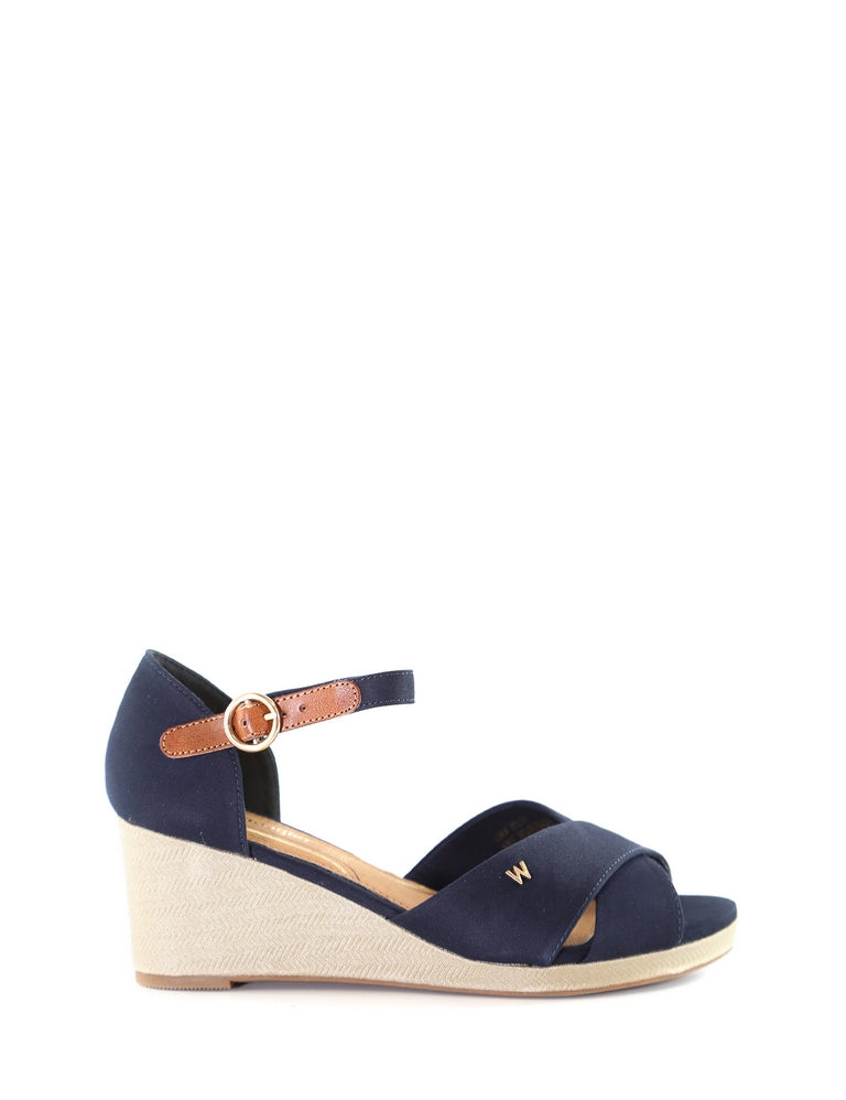 Sandali zeppa Blu Wrangler