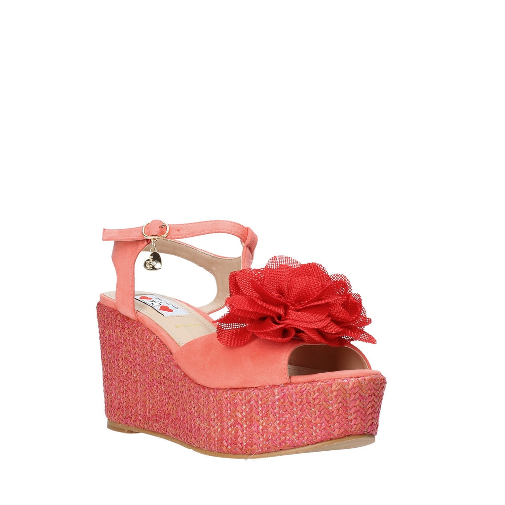 Sandali zeppa Rosso Love To Love Gai Mattiolo
