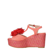 Sandali zeppa Rosso Love To Love Gai Mattiolo