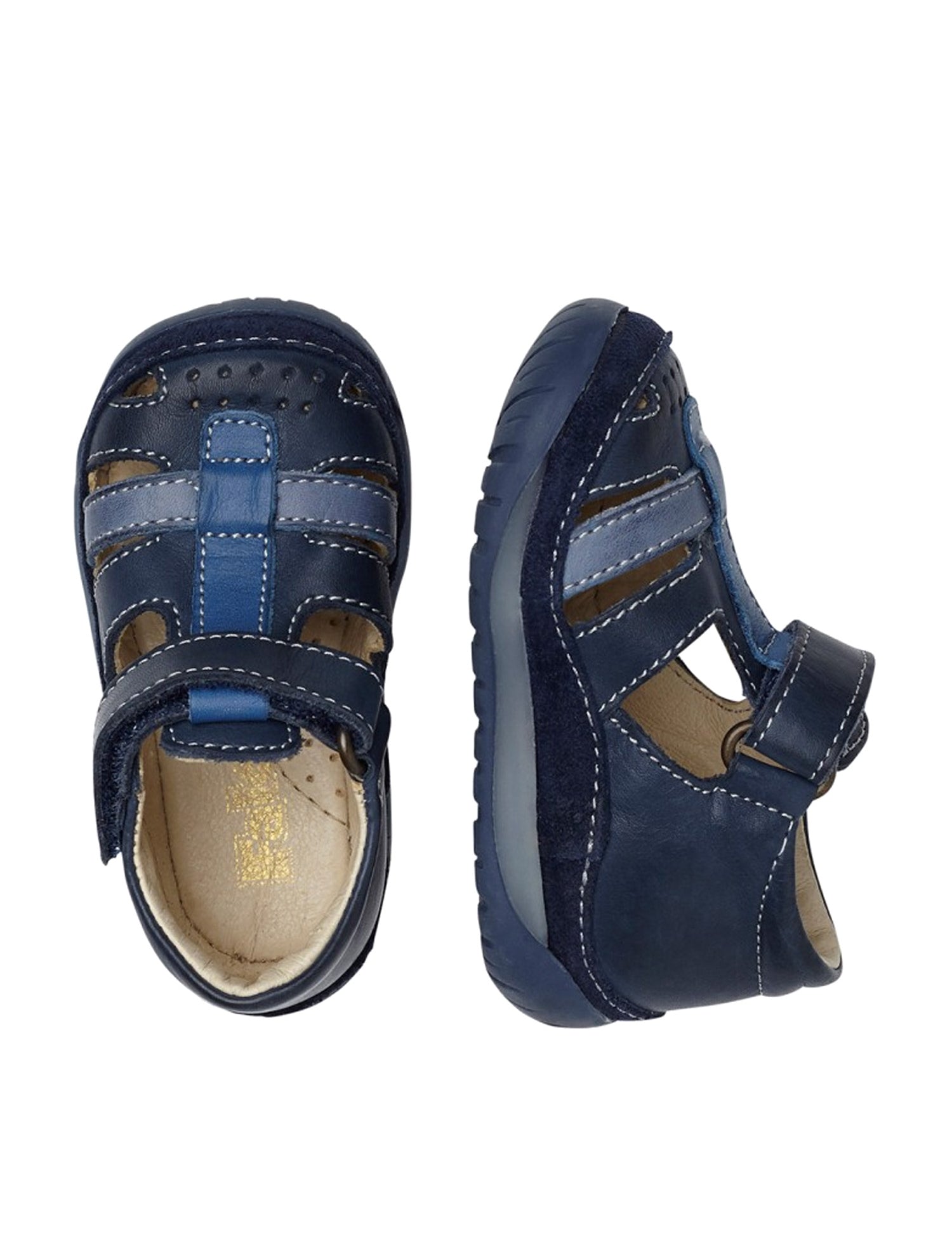 Sandali con strappi Blu Falcotto