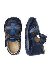 Sandali con strappi Blu Falcotto