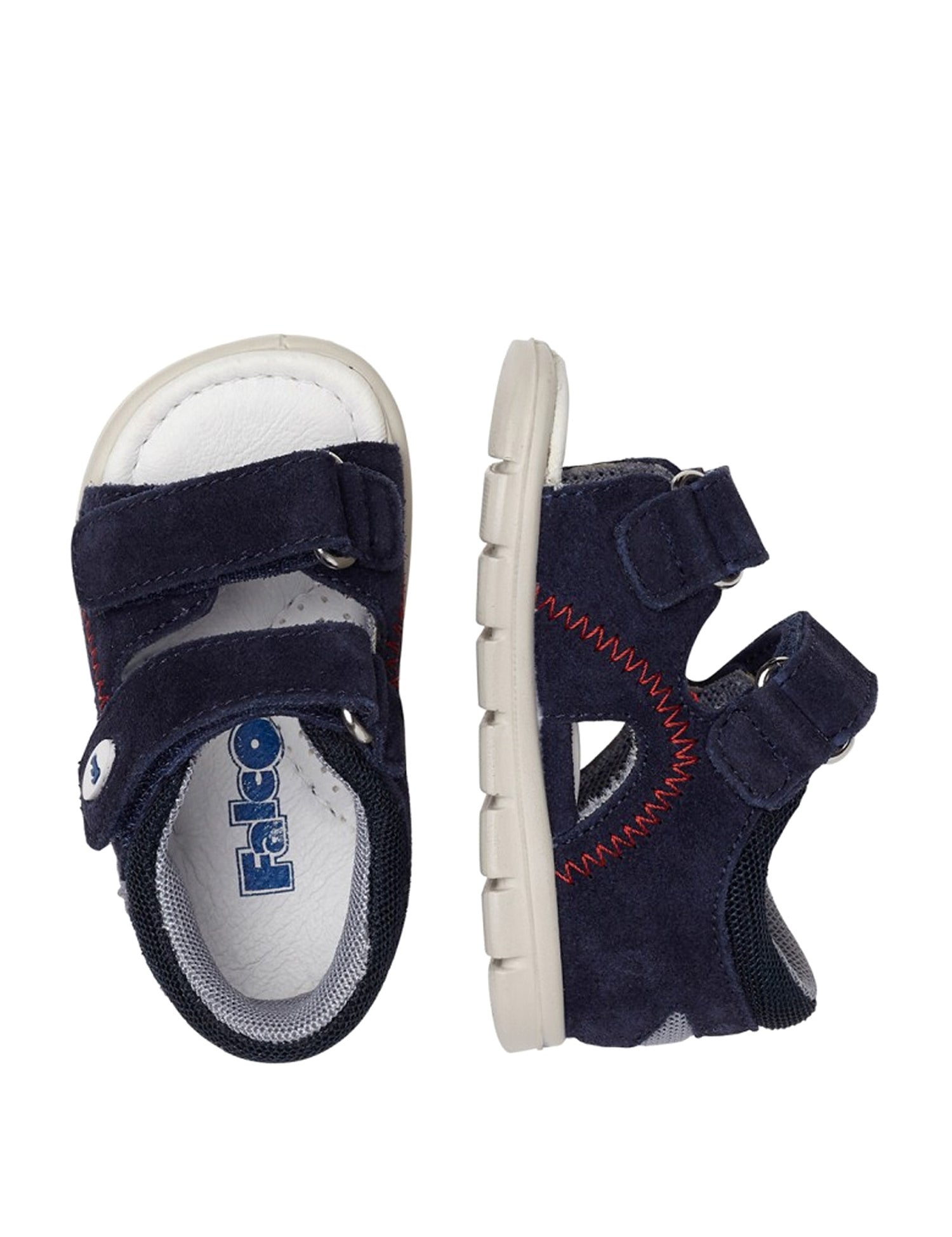 Sandali con strappi Blu Falcotto