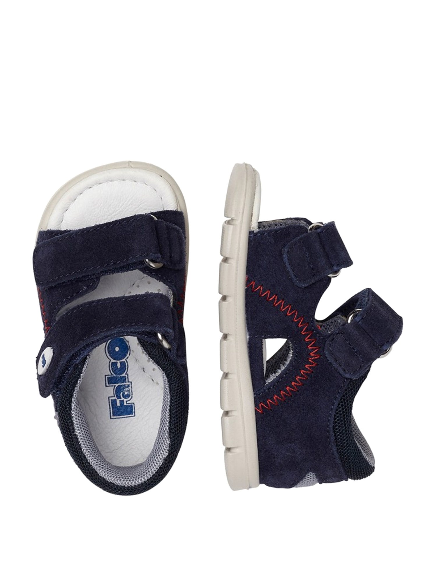 Sandali con strappi Blu Falcotto