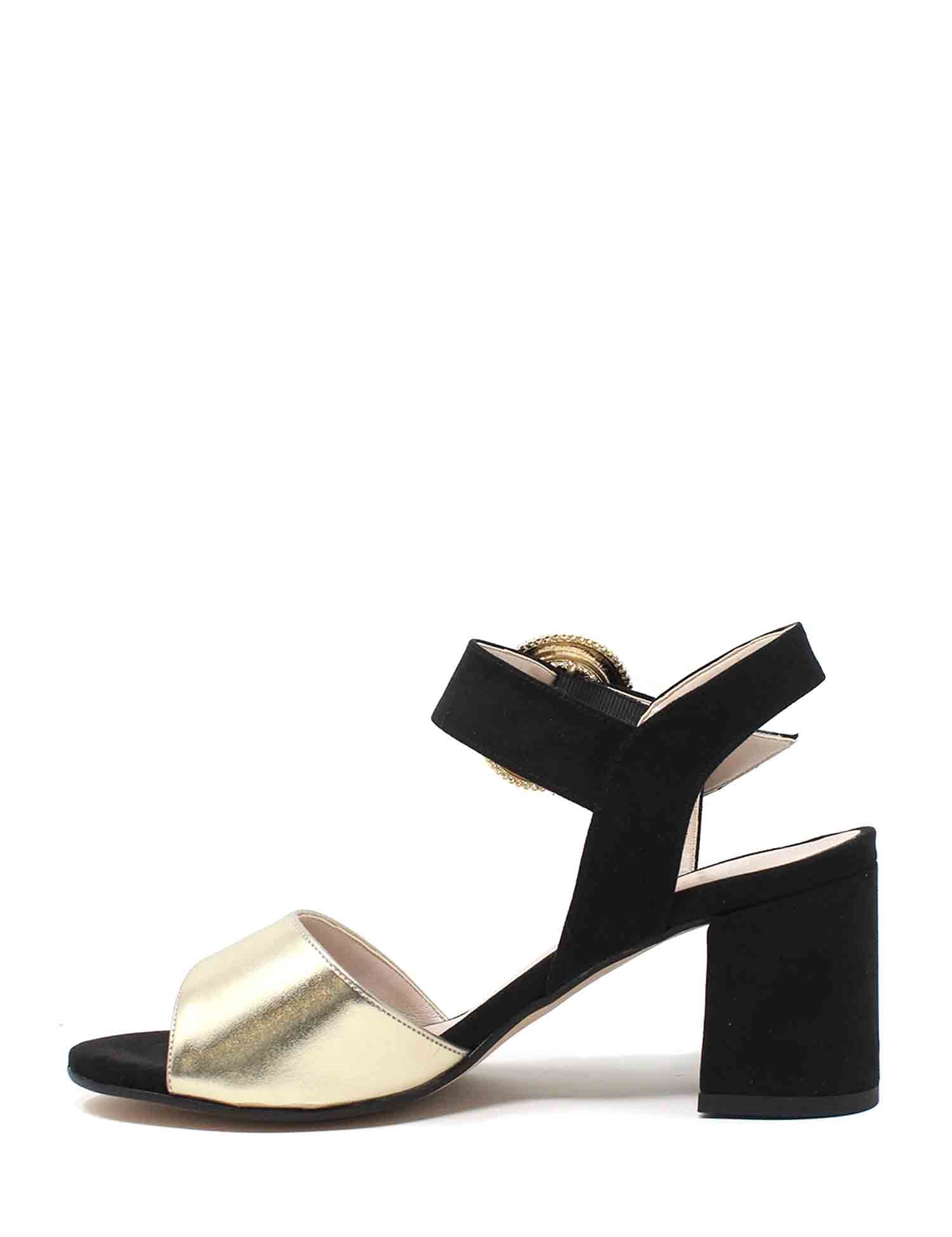 Sandali tacco Nero Valleverde