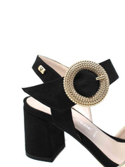 Sandali tacco Nero Valleverde