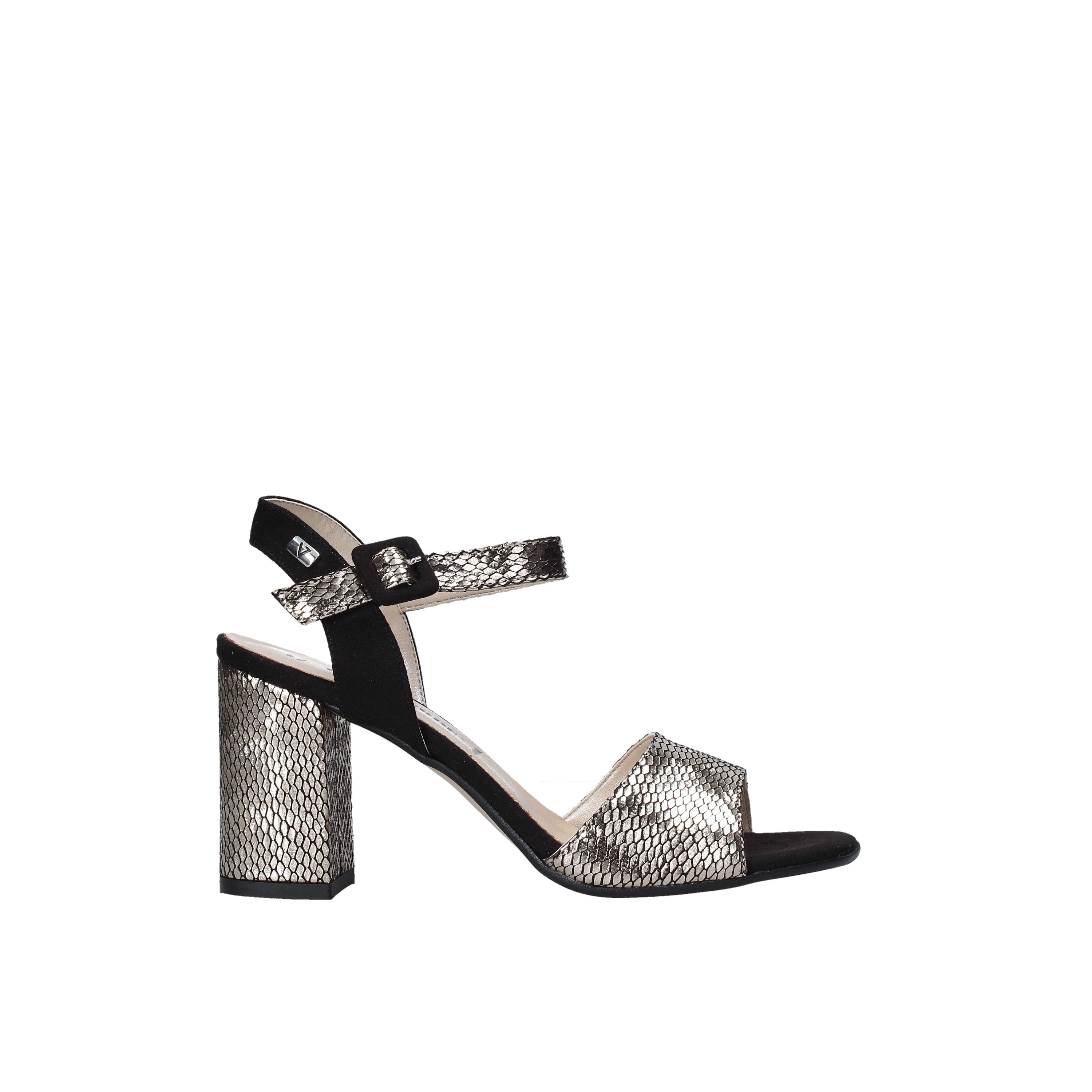 Sandali tacco Dorato Valleverde