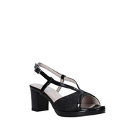 Sandali tacco Nero Valleverde