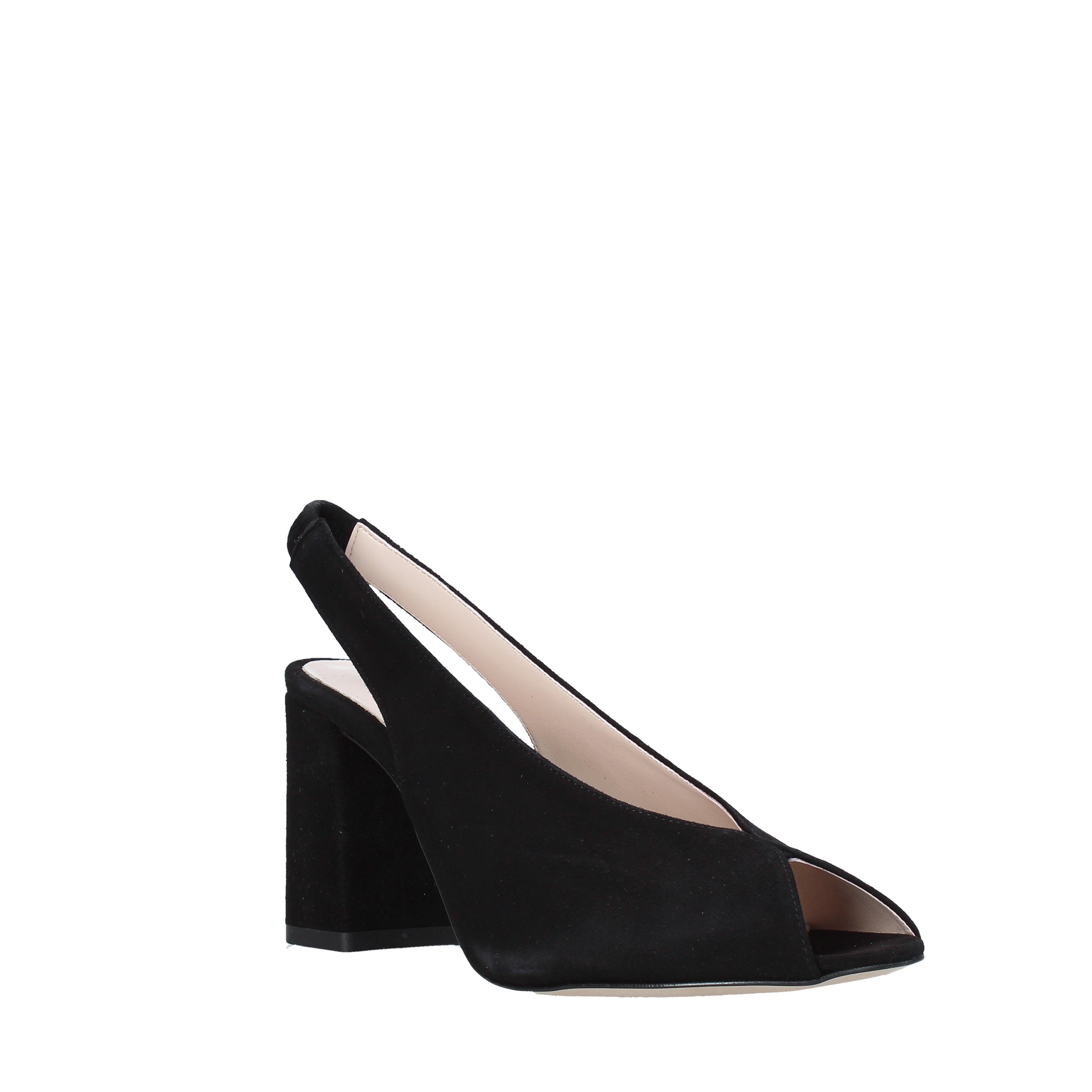 Sandali tacco Nero Valleverde