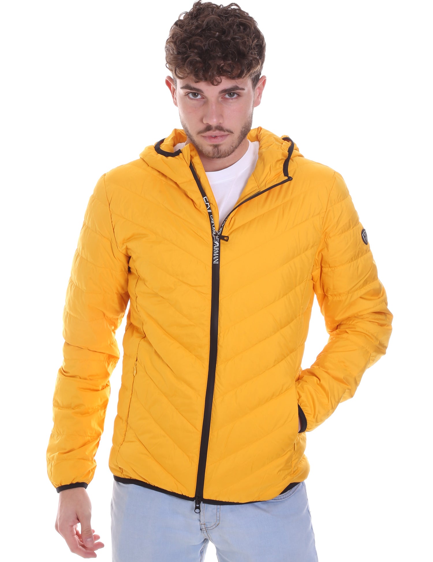 Piumini Giallo Ea7 Emporio Armani
