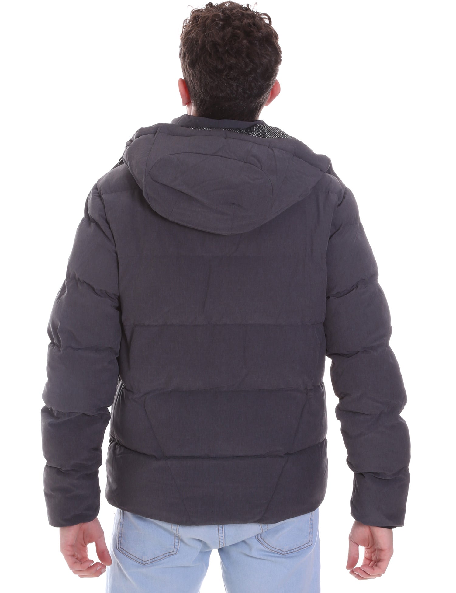 Piumini Grigio Ea7 Emporio Armani