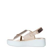 Sandali zeppa Rosa Impronte