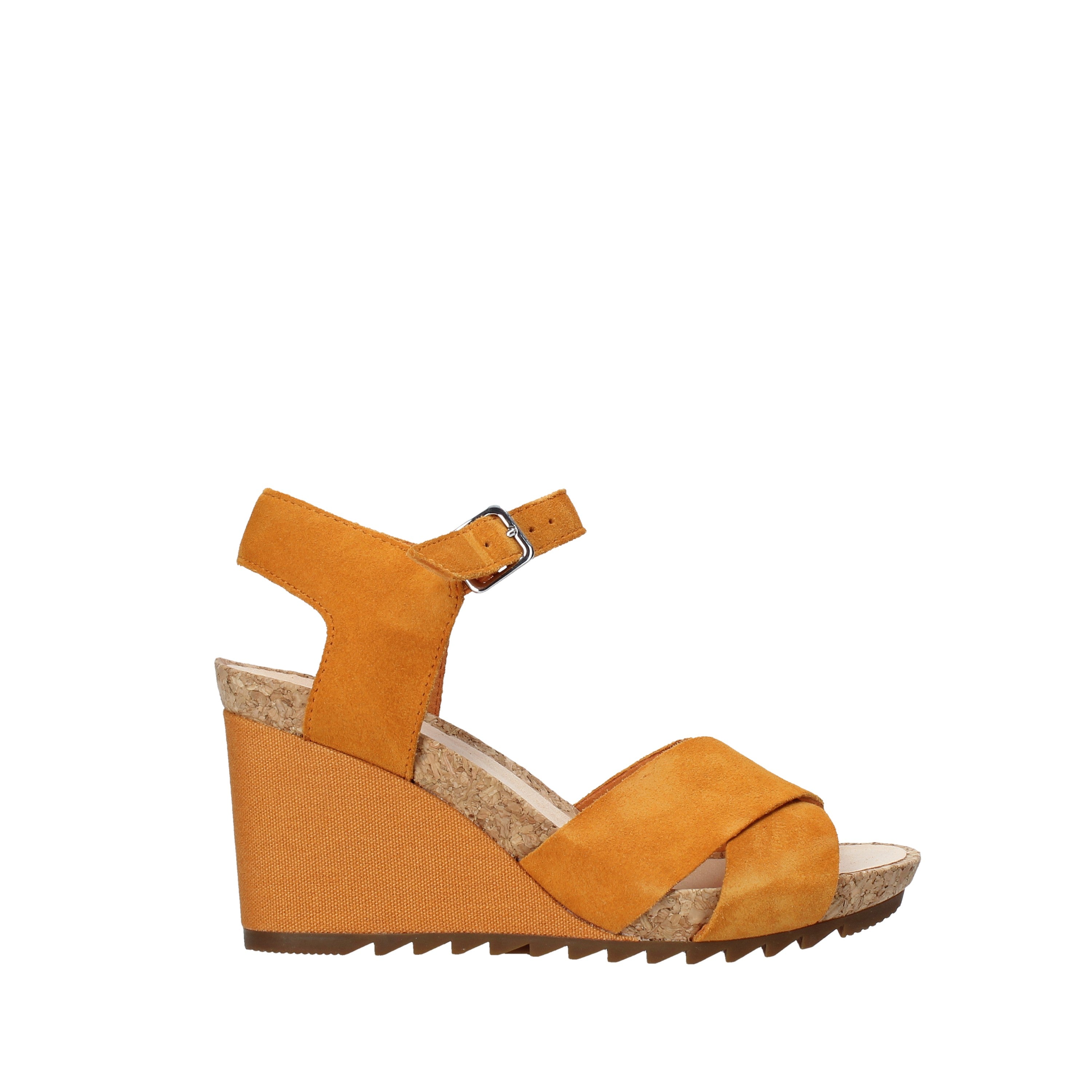 Sandali zeppa Arancio Clarks