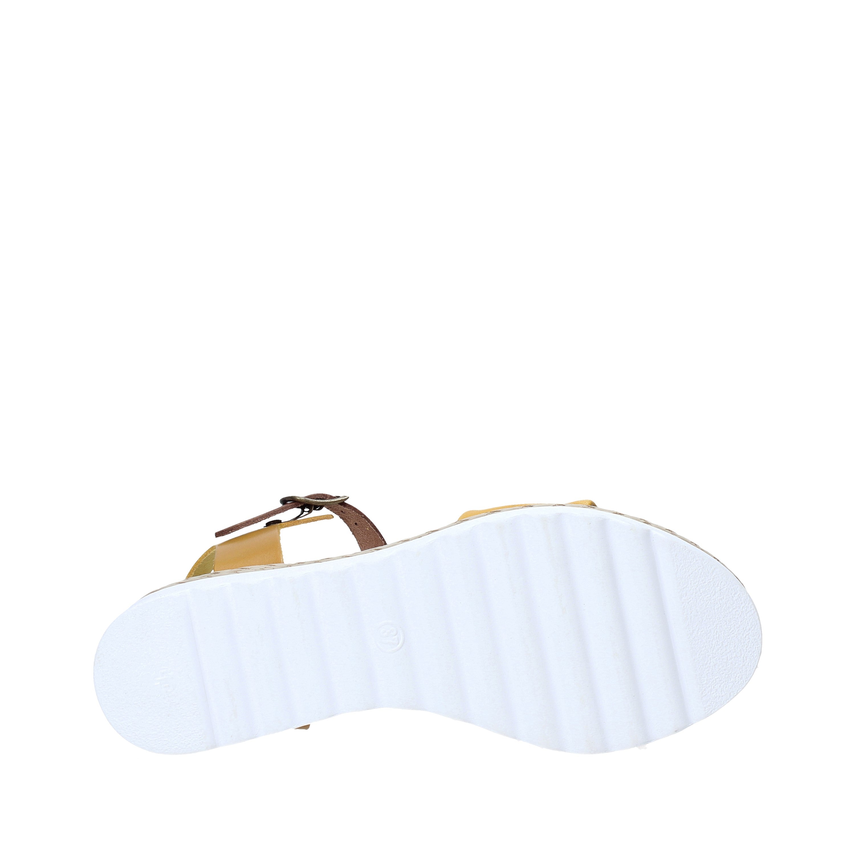 Sandali zeppa Giallo Jeiday