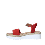 Sandali zeppa Rosso Jeiday