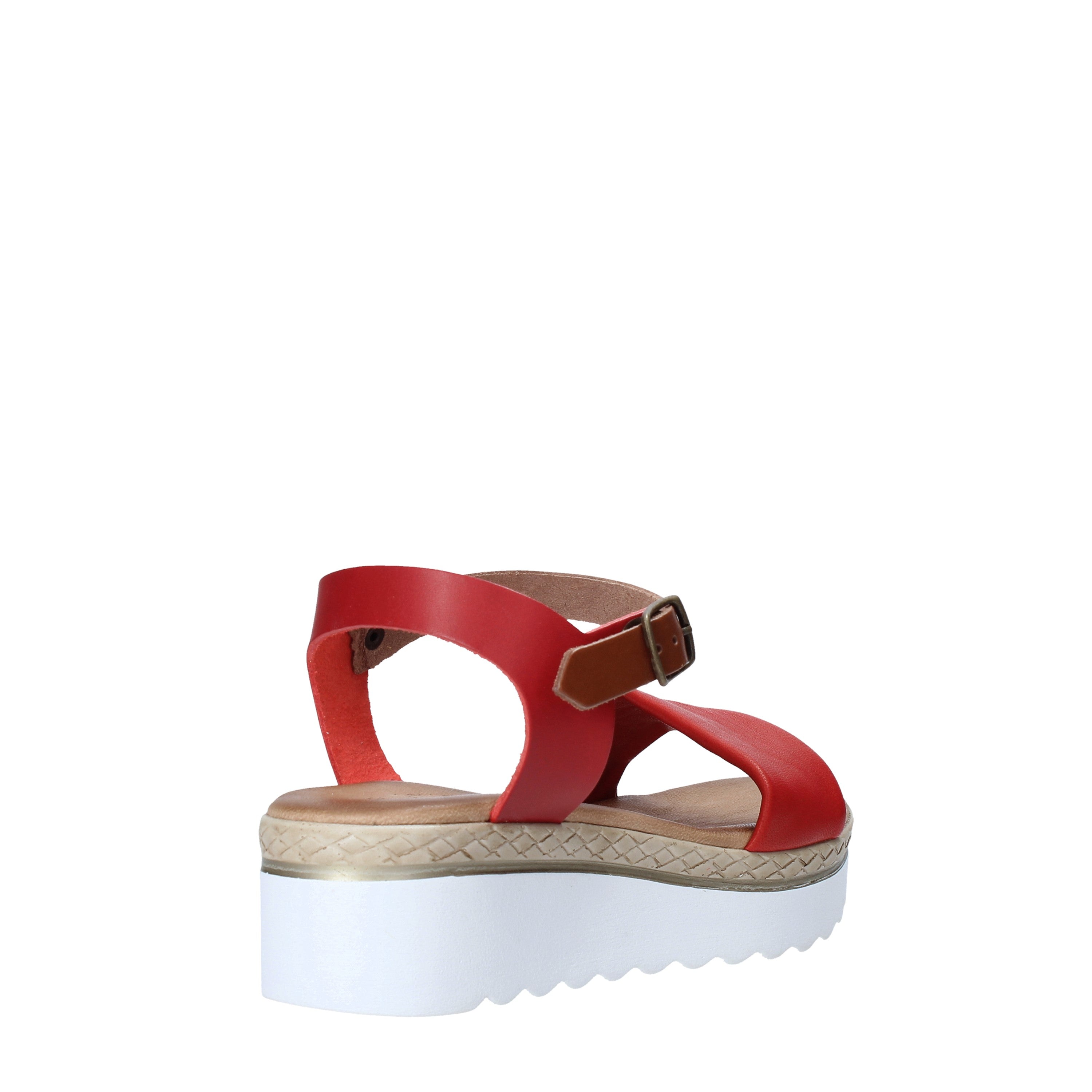 Sandali zeppa Rosso Jeiday