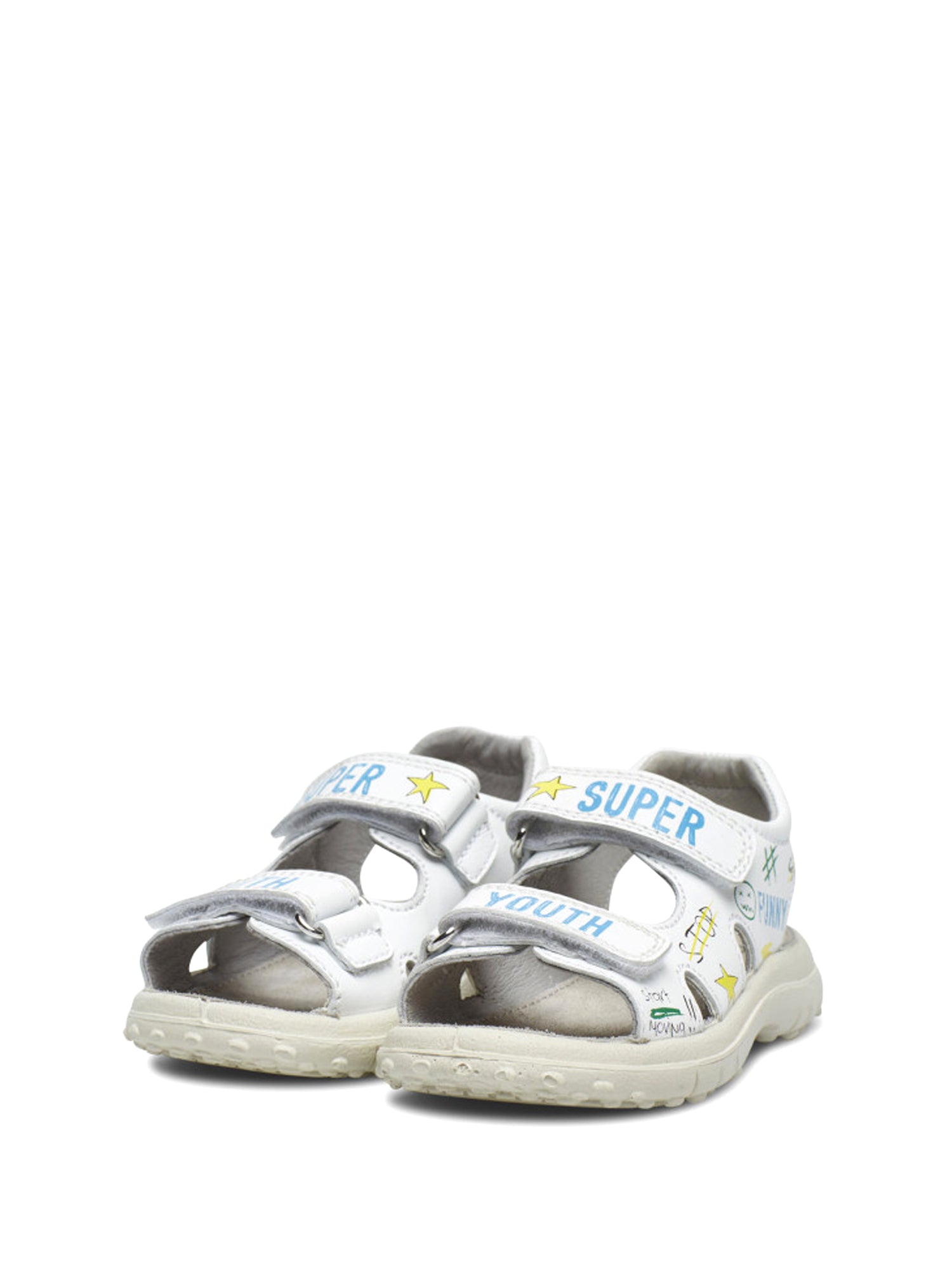 Sandali con strappi Bianco Naturino