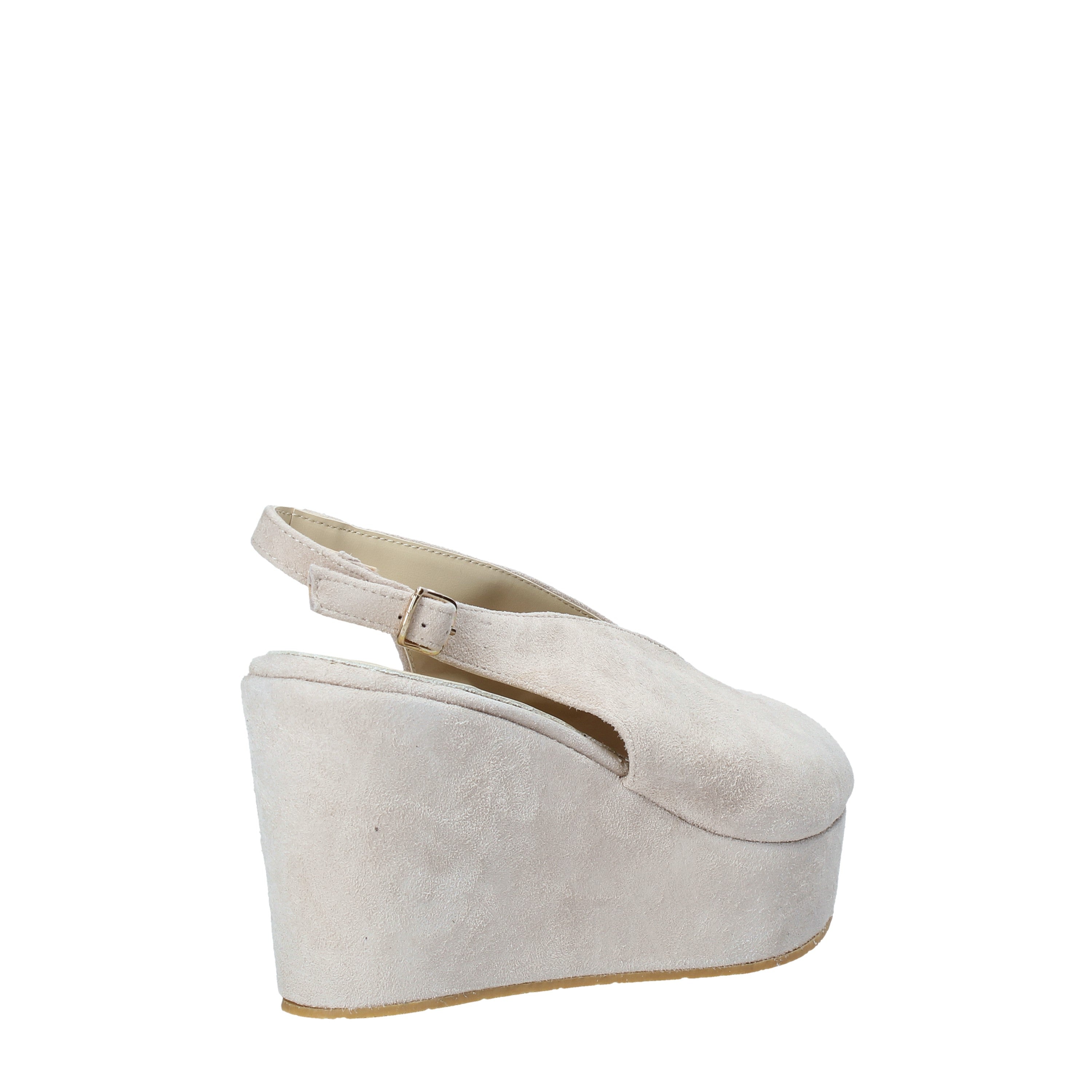 Sandali zeppa Beige Esther Collezioni