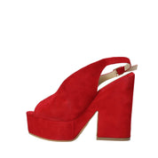 Sandali tacco Rosso Esther Collezioni