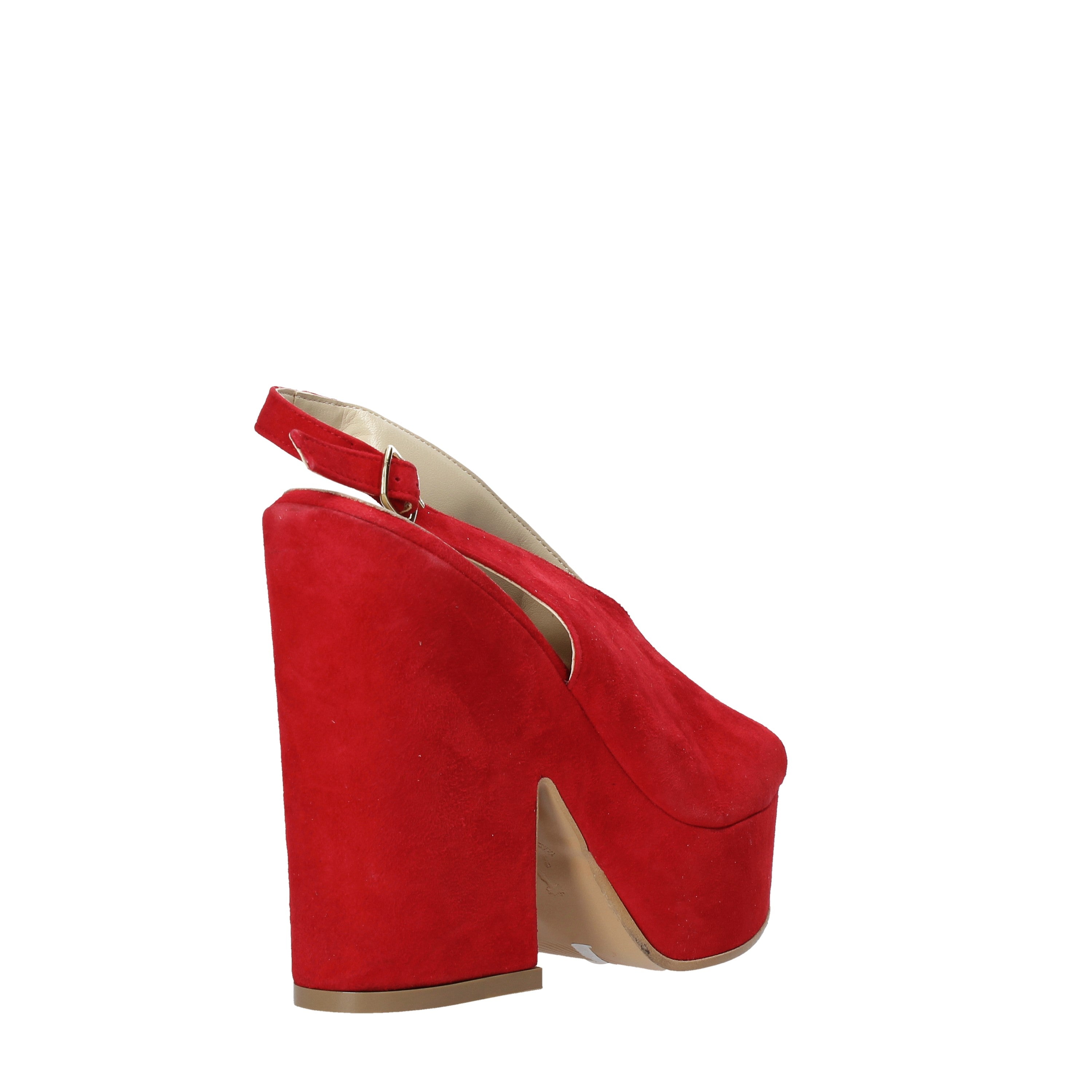 Sandali tacco Rosso Esther Collezioni