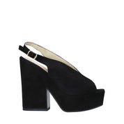 Sandali tacco Nero Esther Collezioni