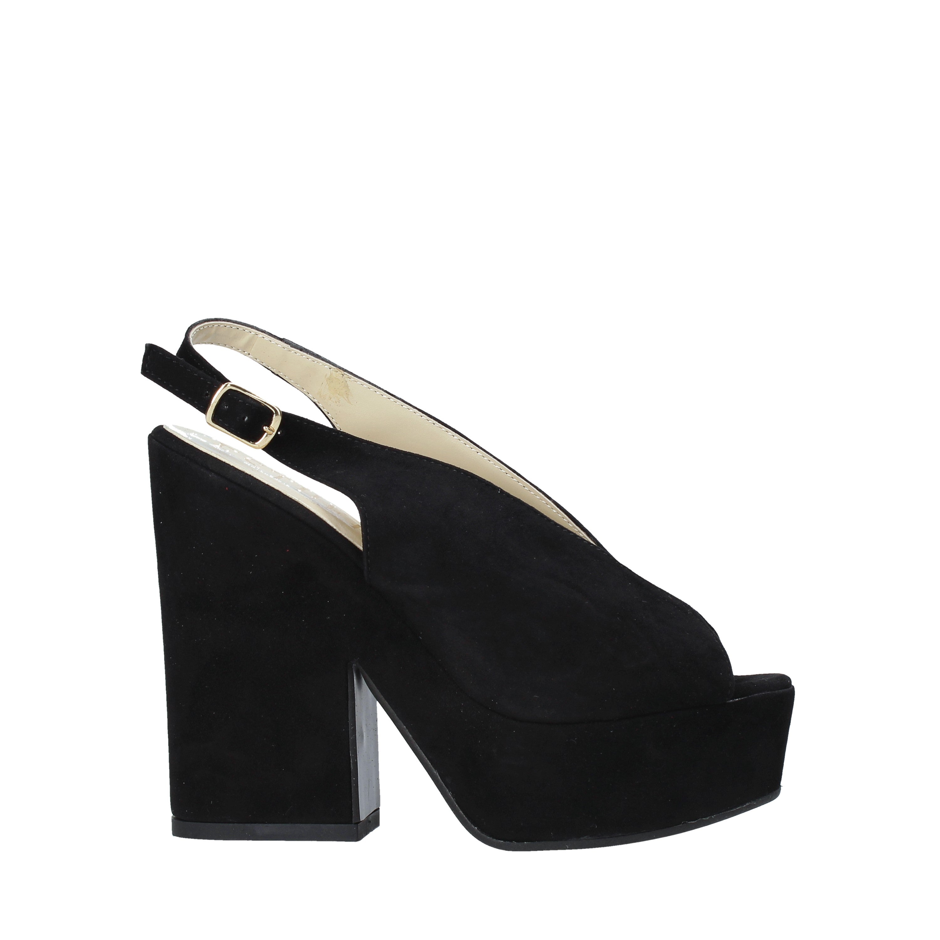 Sandali tacco Nero Esther Collezioni