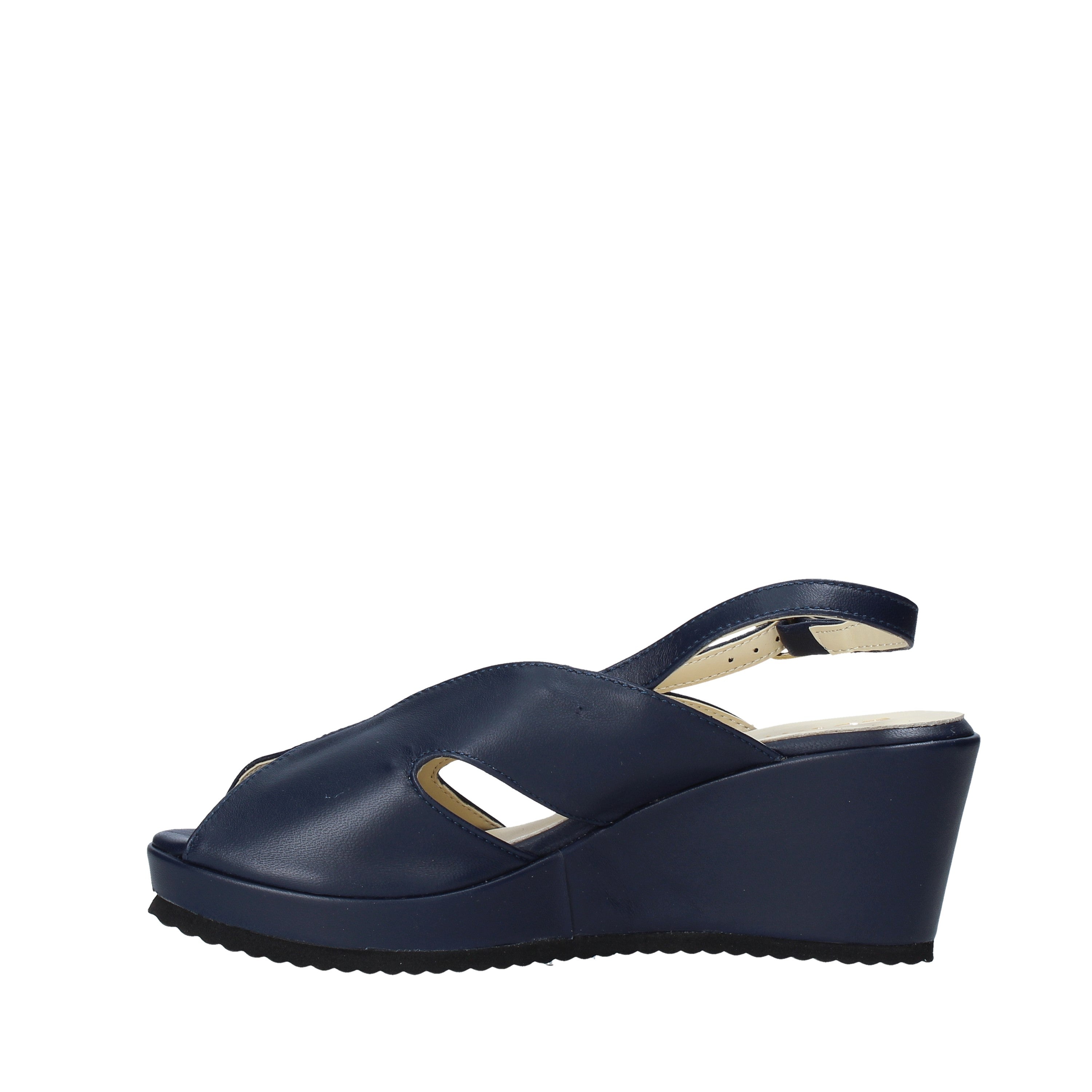 Sandali zeppa Blu Esther Collezioni