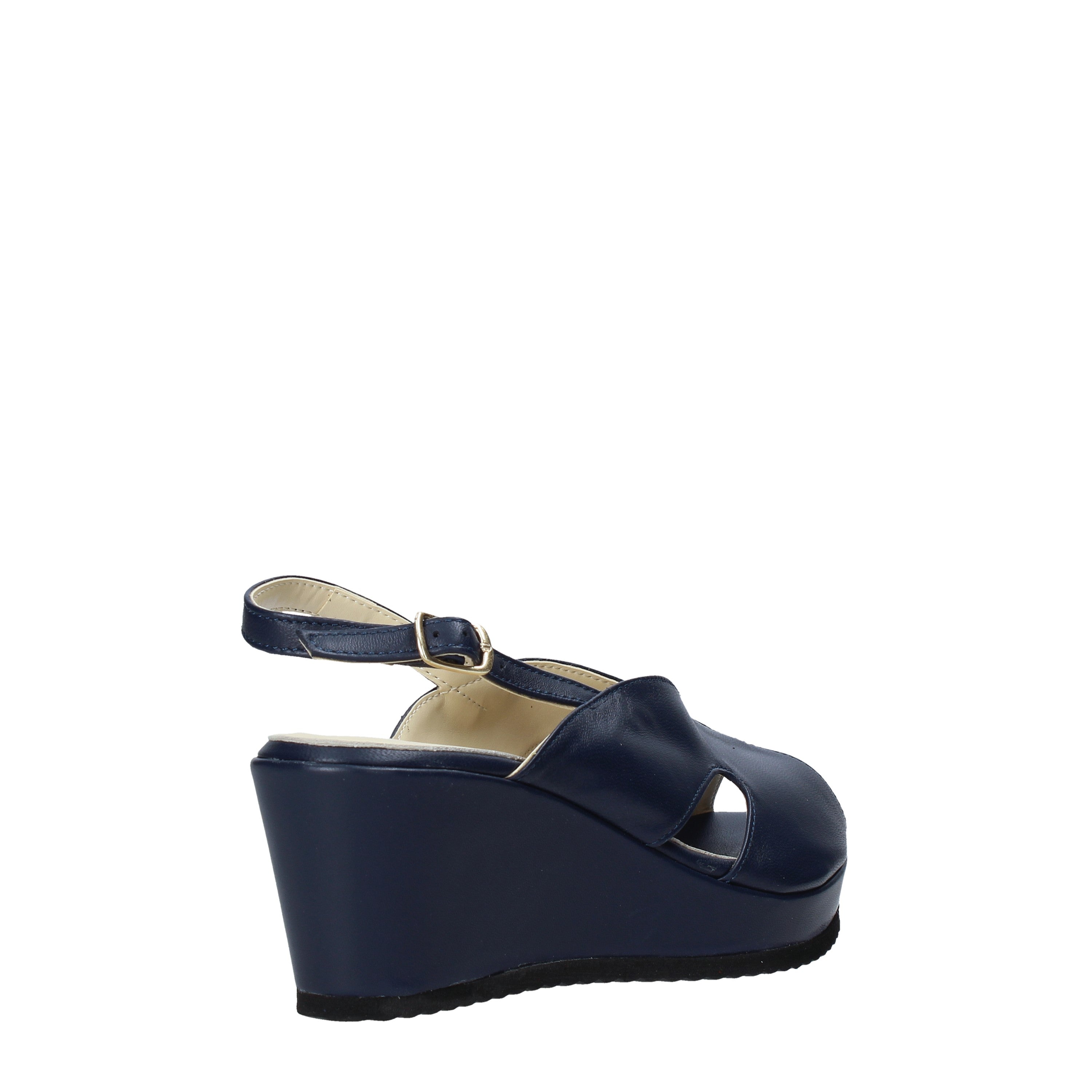 Sandali zeppa Blu Esther Collezioni