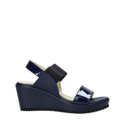 Sandali zeppa Blu Esther Collezioni