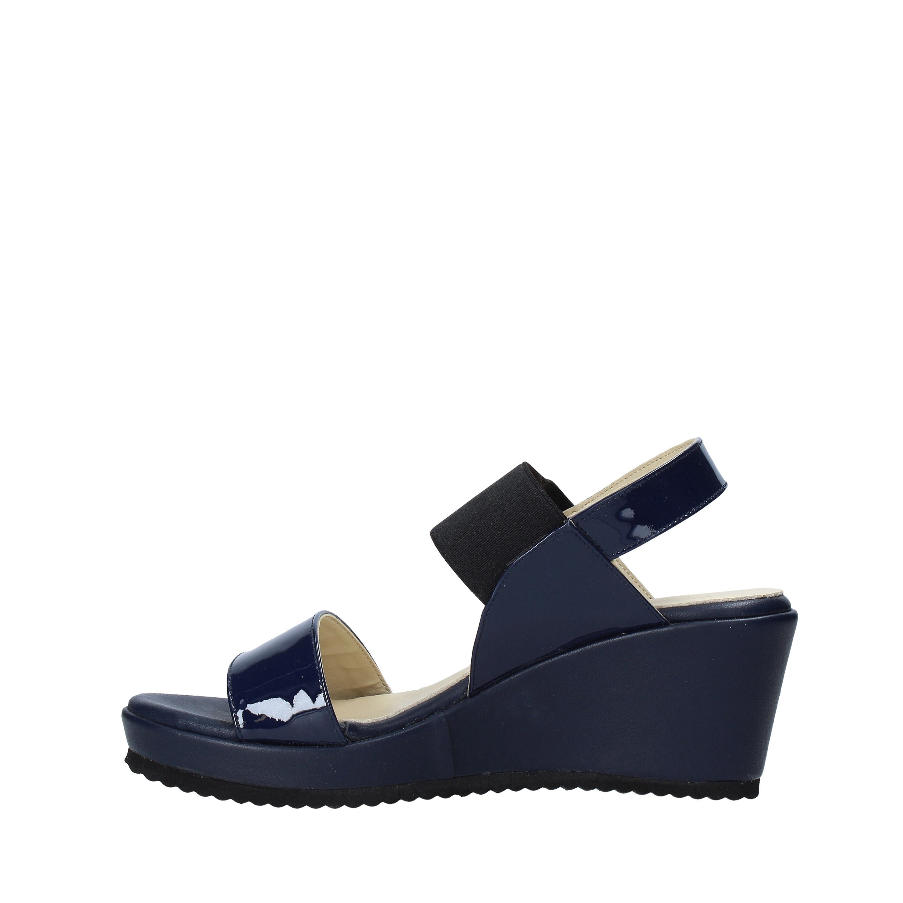 Sandali zeppa Blu Esther Collezioni