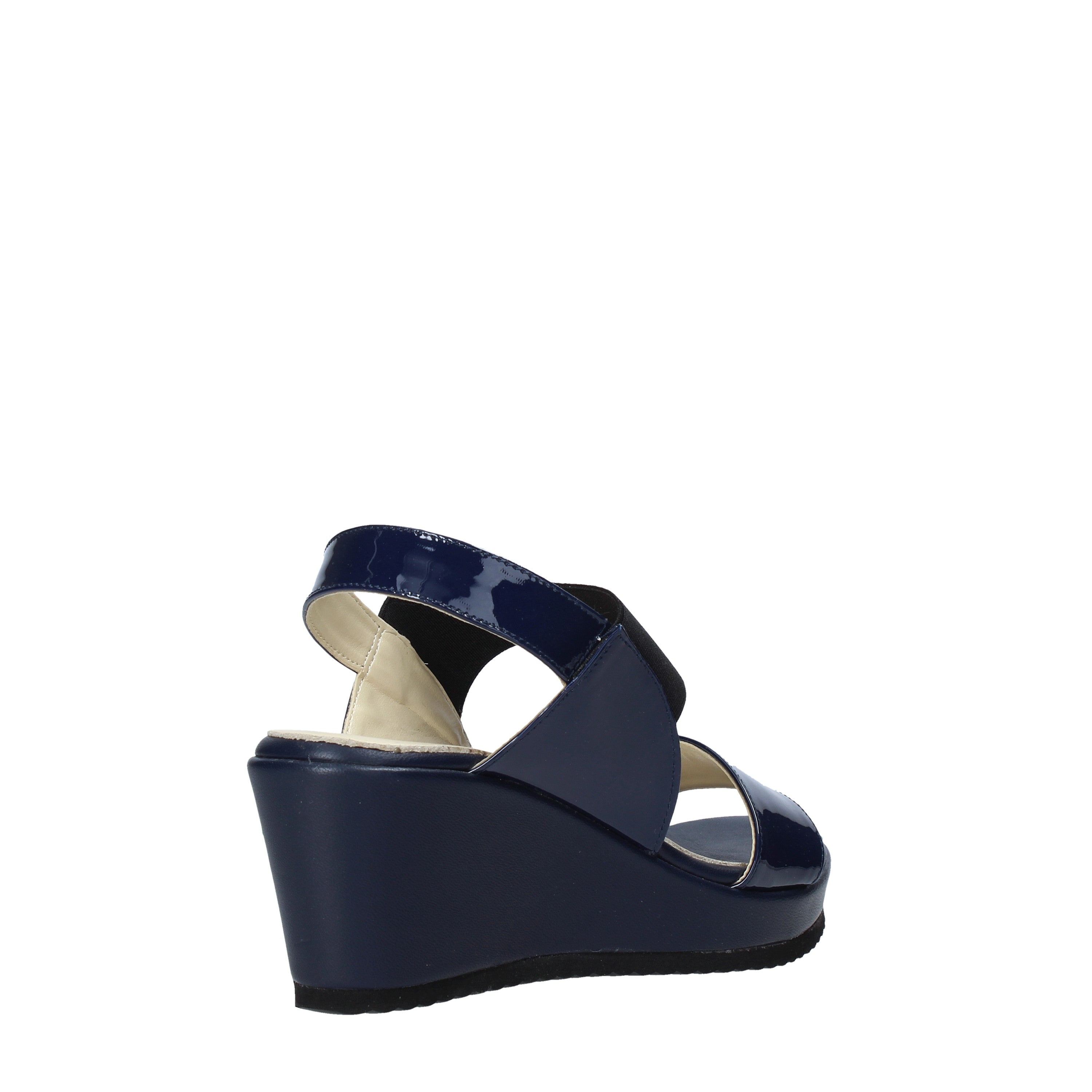 Sandali zeppa Blu Esther Collezioni