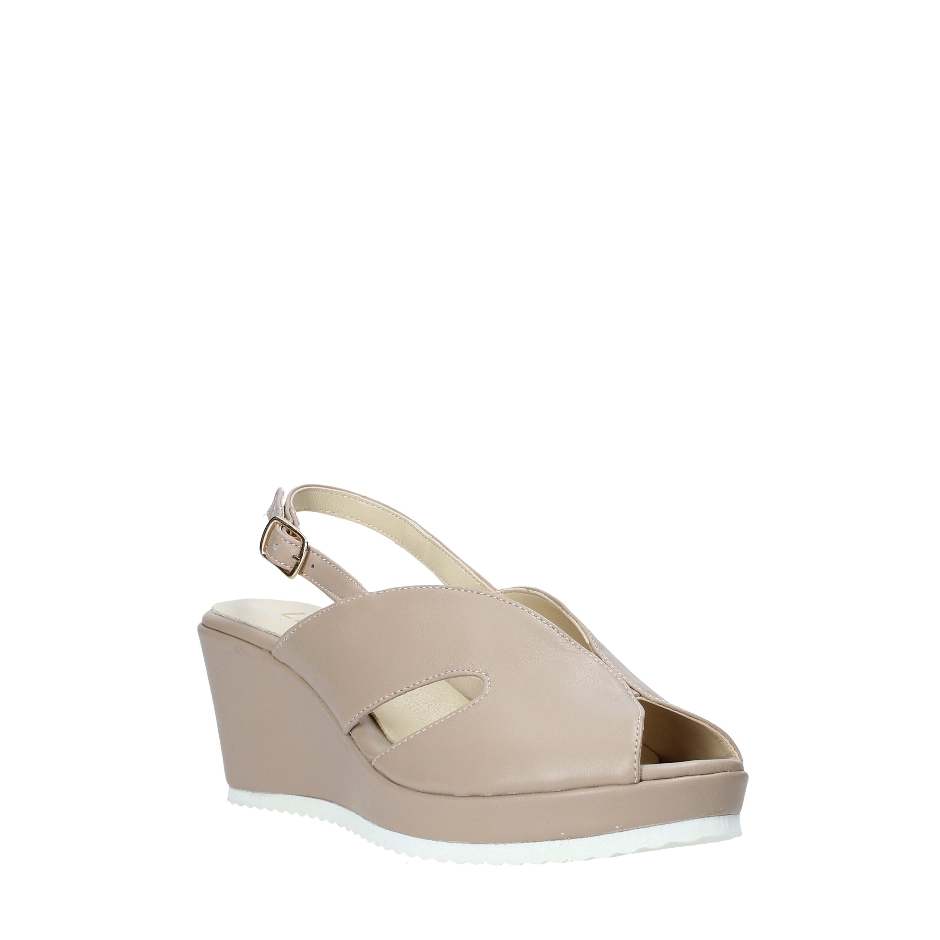 Sandali zeppa Beige Esther Collezioni